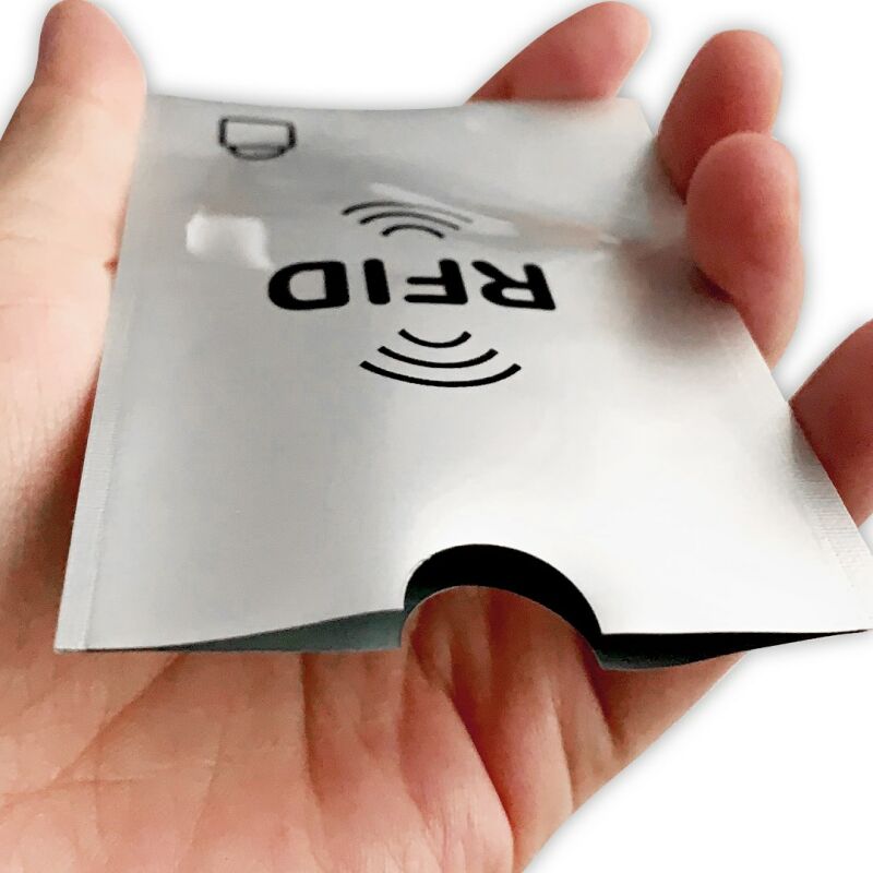 RFID-Schutzhülle für Kreditkarten Optexx Finn Aluminium/ Karton schwarz Neu 