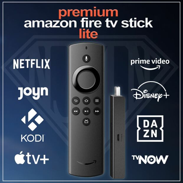 Amazon Fire TV Stick Lite Alexa PREMIUM XXL | KODI VAVOO PULSE SKY Dienste